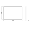 Elita Blat MDF 70/49,4/2,8 WHITE HG PCV 167034/RE050700028060